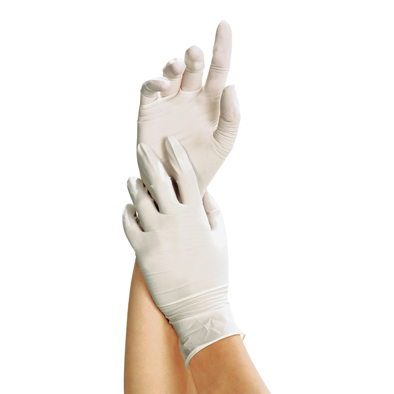 Gants en latex SKIN blancs M