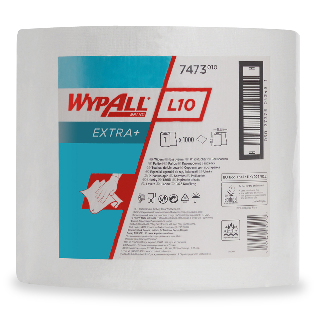 WypAll® L10 EXTRA+ Wischtücher - Grossrolle / Weiss