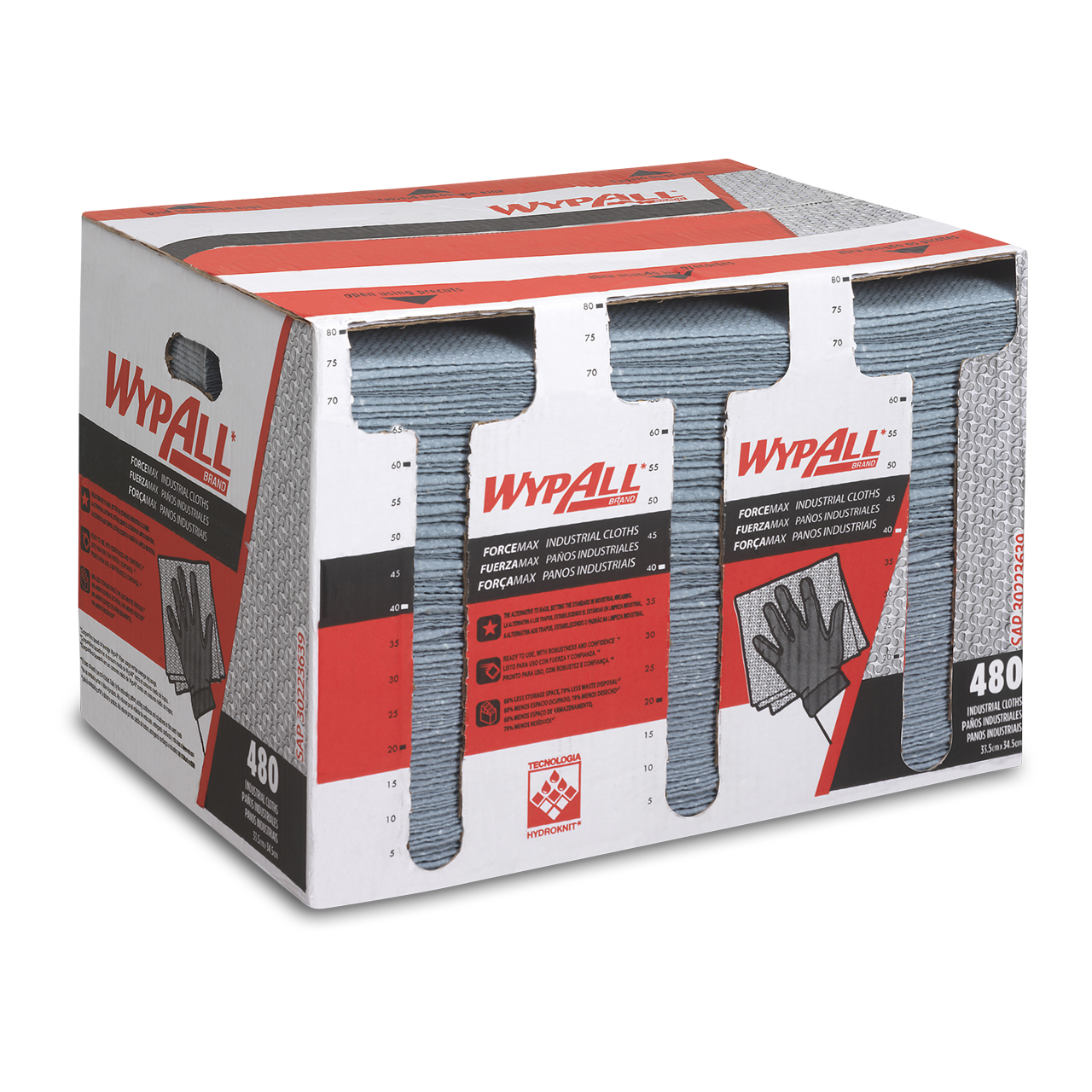 WypAll® ForceMax Wischtücher - Gefaltet