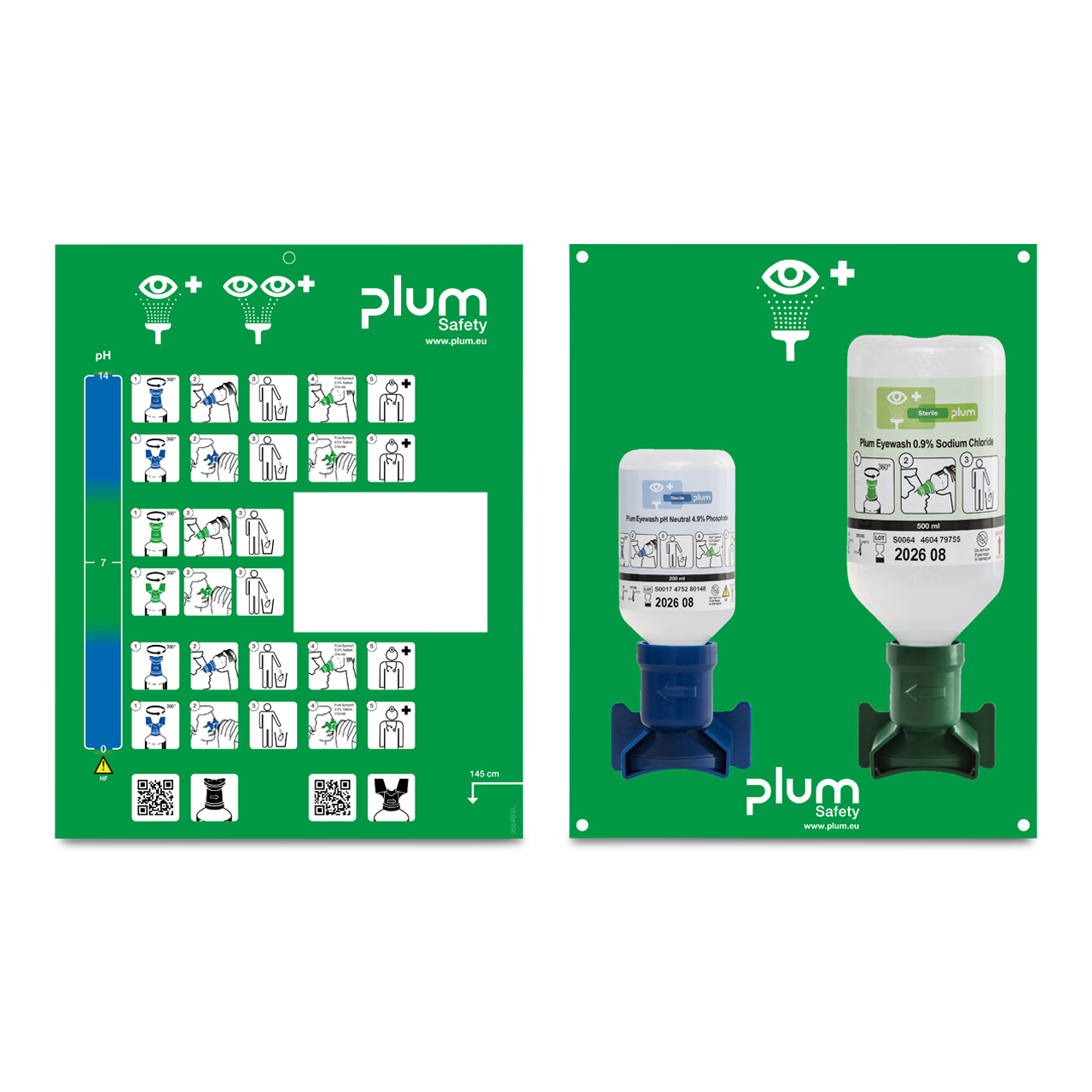 PLUM Augenspülstation pH Neutral 200 ml/NaCl 500 ml