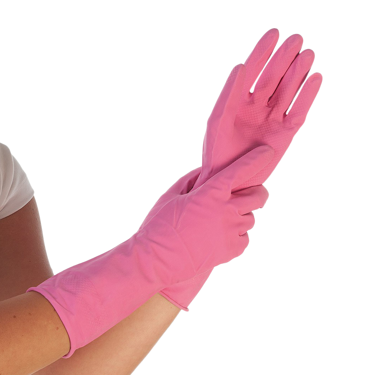 Latex-Handschuhe Bettina Pink XL