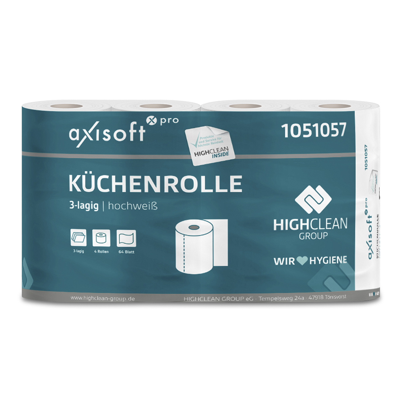 axisoft® Pro Küchenrollen 3-64