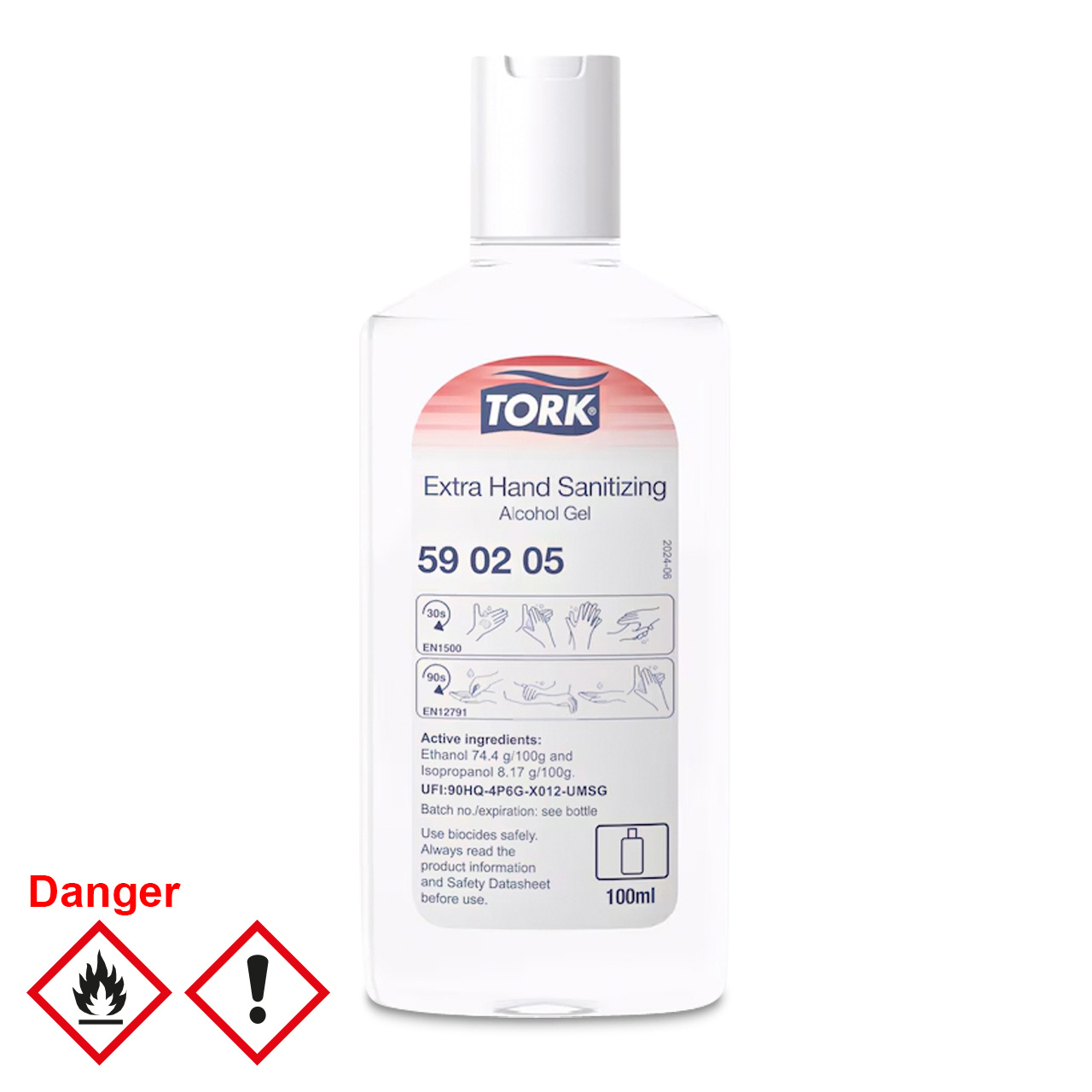 Tork Extra Gel désinfectant à l'alcool pour les mains