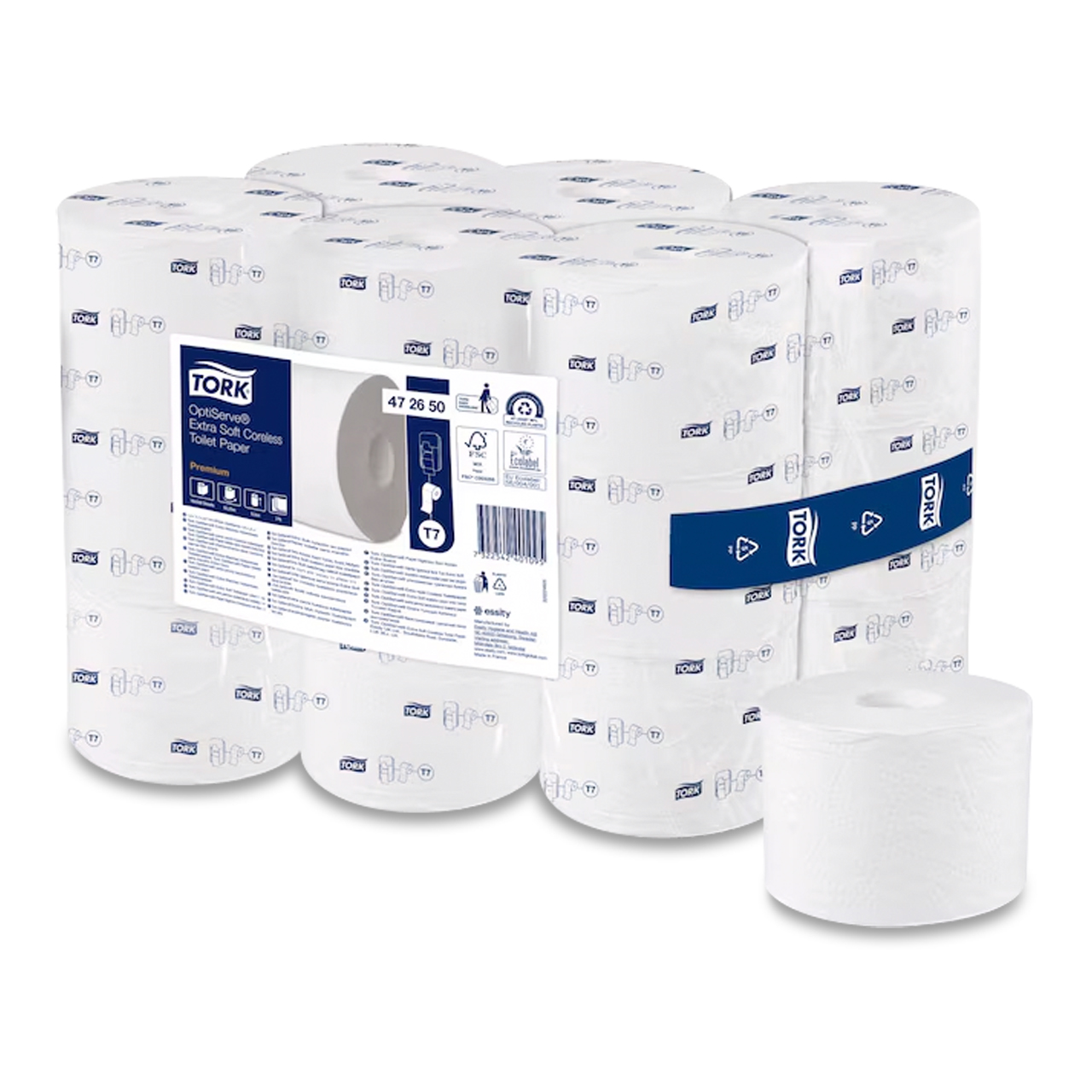 Tork OptiServe® Extra-Weiches Hülsenloses Toilettenpapier Premium