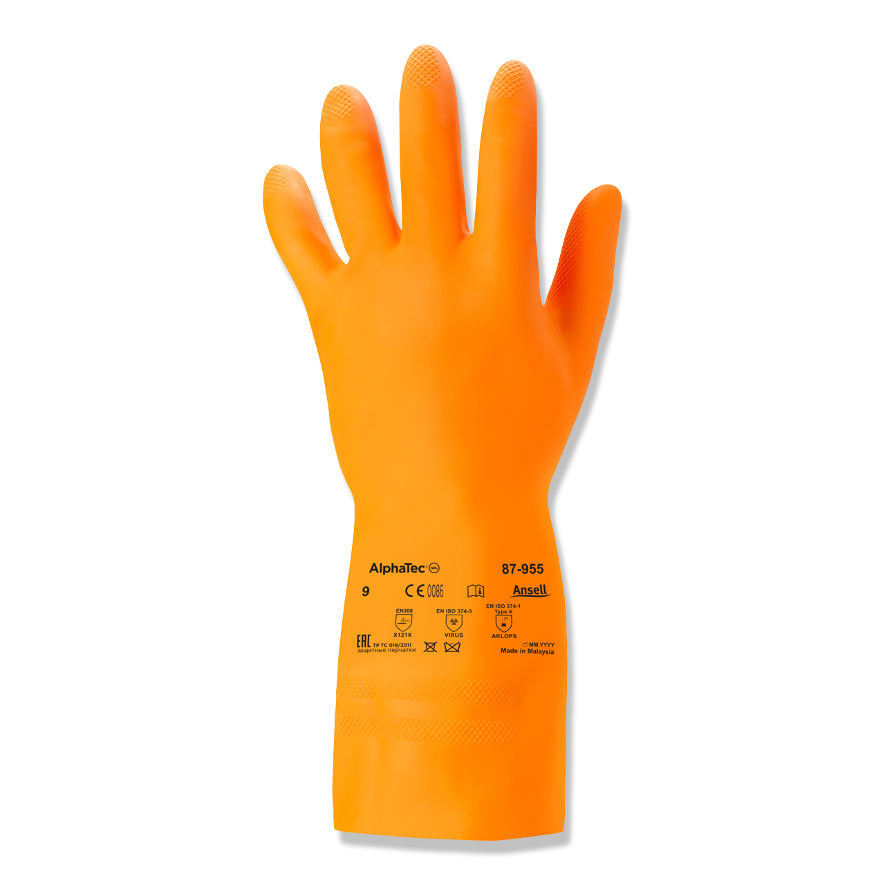 AlphaTec® 87-955 Orange Gr. 8